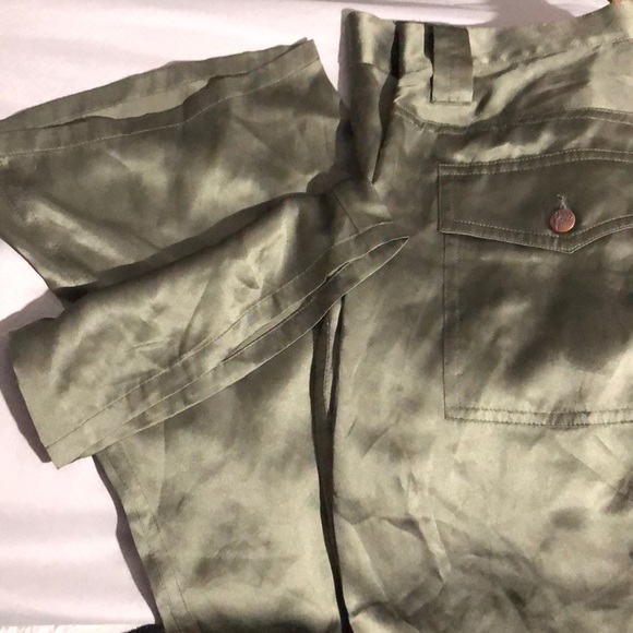 ANTHRO JOIE Silk So Real Army Cargo Utility Pants - Picture 7 of 9